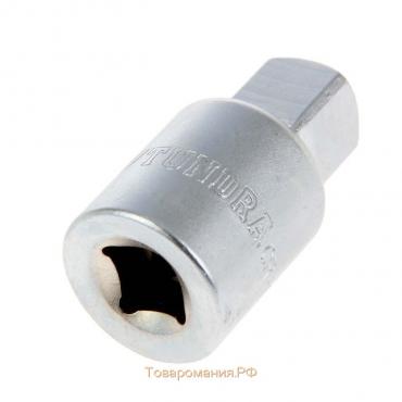 Переходник для воротка ТУНДРА, с 3/8" на 1/2", CrV