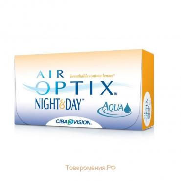 Контактные линзы Air Optix Night&Day Aqua , -5/8,4, в наборе 3 шт