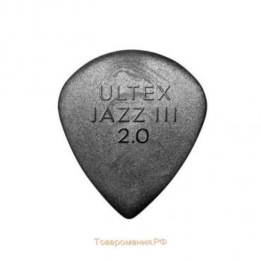 Медиаторы Dunlop 427R2.0 Ultex Jazz III  24шт, толщина 2,00мм