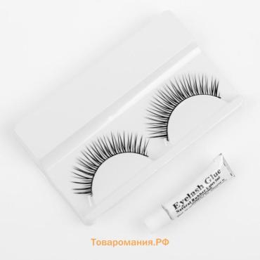 Ресницы накладные «Неотразимость», 9 мм, без клея, цвет чёрный
