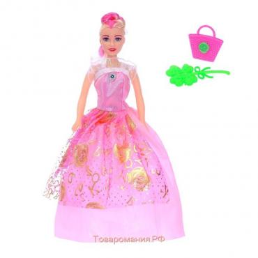 Кукла-модель «Яна» в платье с аксессуарами, МИКС