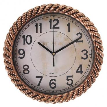 Часы настенные "Плетёнка", d-26 см, циферблат 21 см, дискретный ход