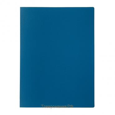 Папка с 10 вкладышами А4, 500 мкм, Calligrata, текстура "песок", синяя