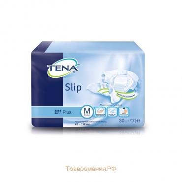 Подгузники для взрослых Tena Slip Plus, размер M (70-110 см), 30 шт