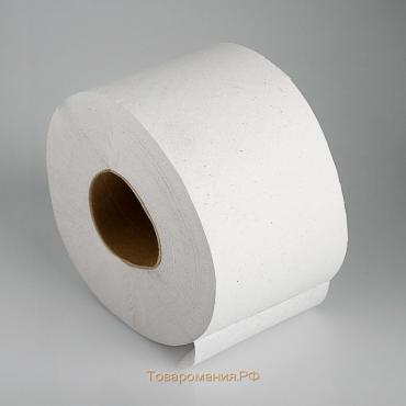 Туалетная бумага однослойная серая, для диспенсера, 200 метров