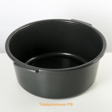 Таз пластиковый круглый , 10 л, h=14,5 см, d=35 см, МИКС