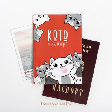 Обложка на паспорт «Котопаспорт», ПВХ