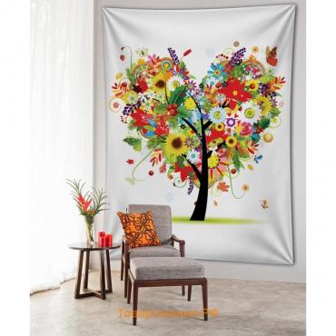 Декоративное панно с фотопечатью «Чувства в цветах», вертикальное, размер 100х150 см
