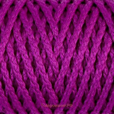 Шнур для вязания "Классик" без сердечника 100% полиэфир ширина 4мм 100м (фиолетовый)