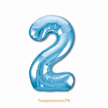 Воздушный шар фольгированный 40" «Цифра 2»