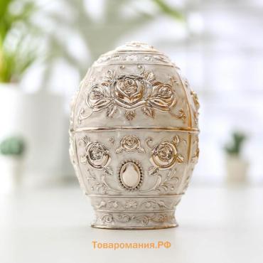 Подставка для зубочисток «Яйцо», 11×7 см, серебристая