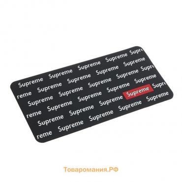 Коврик противоскольязщий 30×15 см, Supreme, черный