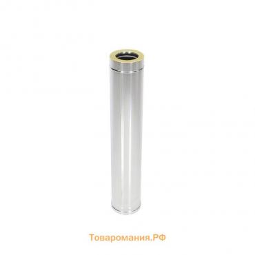 Труба термо, L=1000 мм, нержавеющая сталь AISI 430/оцинк, толщина 0.5 мм, d=200 × 260 мм