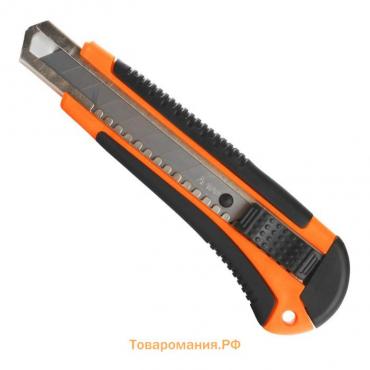 Нож строительный PATRIOT CKA-182, сегментированное лезвие, автофиксатор,18 мм