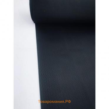 Рулонная резиновая дорожка «Полоска», размер 1,5х10 м, толщина 3 мм, цвет чёрный