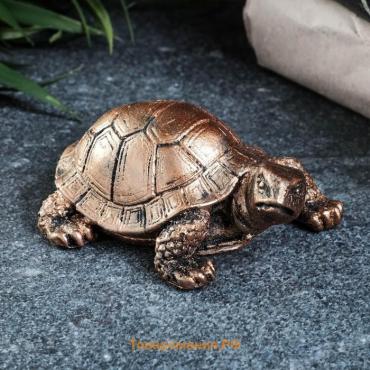Фигура "Черепаха" бронза, 6х7х6см