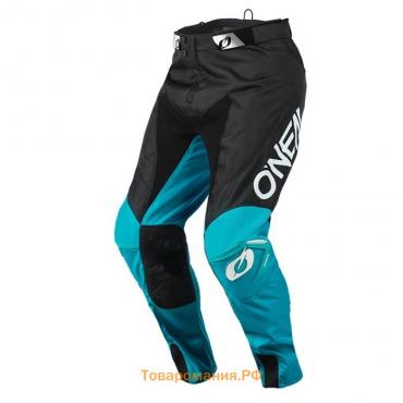 Штаны для мотокросса O'NEAL Mayhem Hexx, мужские, размер 52, бирюзовые, чёрные