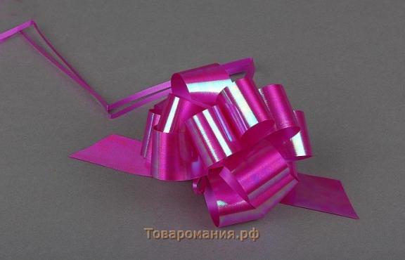 Бант-шар №3 перламутровый, цвет розовый
