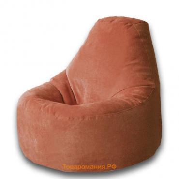 Кресло-мешок Комфорт, размер 90х115 см, ткань велюр, цвет красный