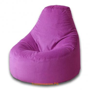 Кресло-мешок Комфорт, размер 90х115 см, ткань велюр, цвет розовый