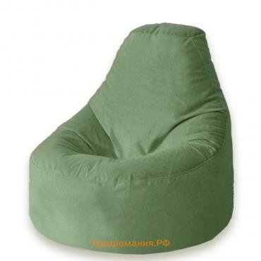 Кресло-мешок Комфорт, размер 90х115 см, ткань велюр, цвет зелёный
