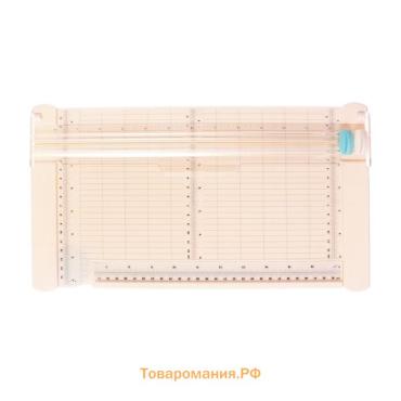 Резак для бумаги роликовый, безопасное лезвие, длина реза 320 мм, в блистере